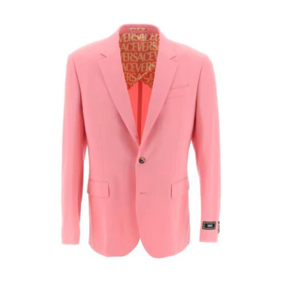 Versace Solid Single-Breasted Long-Sleeve Blazer Jacket 1011052-1A07454-1PN50