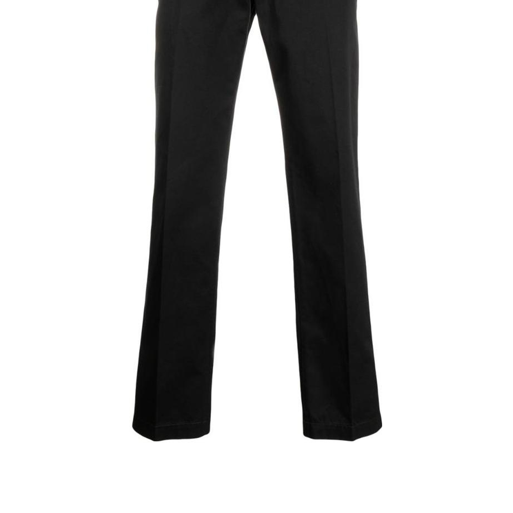 Sizing VERSACE Spring Summer 23  Black Straight-Leg Casual Pants. 1008615-1A01718-1B000