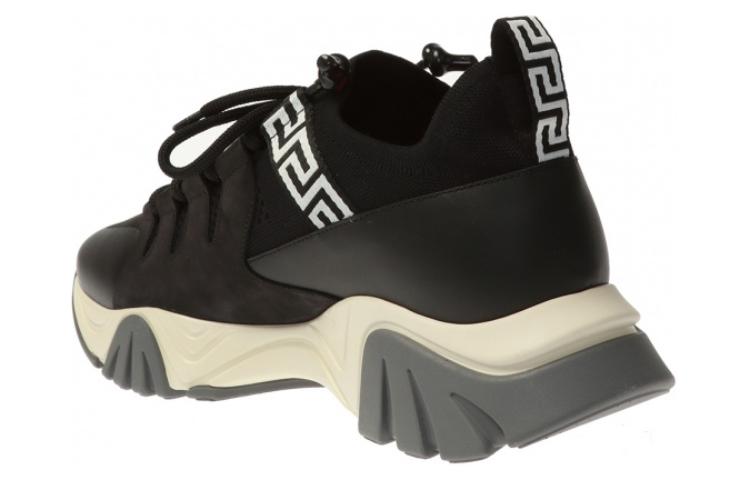 Shop Versace Squalo Knit Trainer 'Hitam' DSU8007-DCL5G_D4101