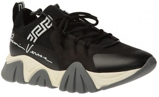 VERSACE范思哲 Squalo 編織 美杜莎細節 手寫簽名 時尚運動 厚底鞋 男款 黑色 Purchase VERSACE范思哲 Squalo 編織 美杜莎細節 手寫簽名 時尚運動 厚底鞋 男款 黑色