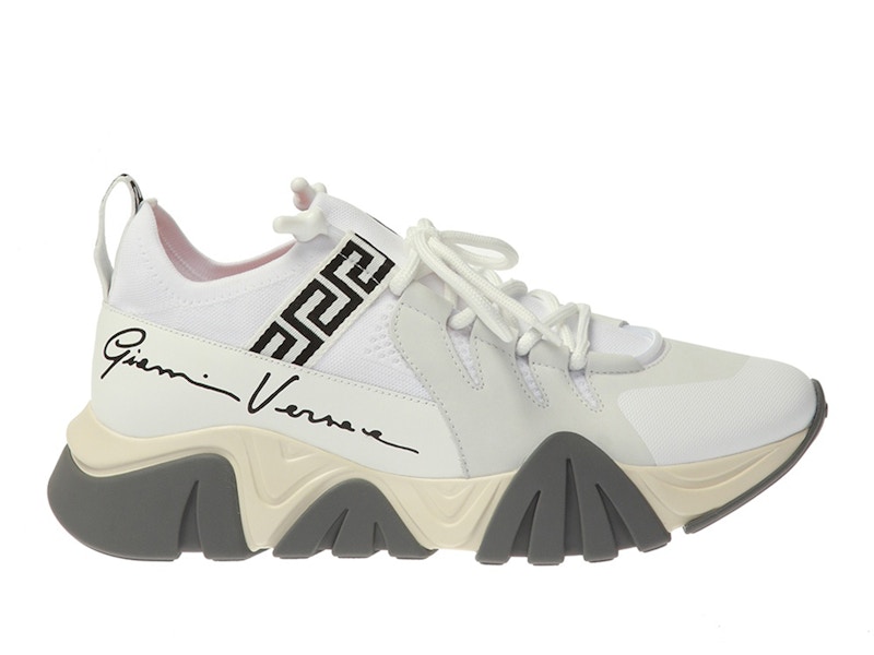 Buy 范思哲Squalo针织运动鞋‘白色’ DSU8007-DCL5G-D0141