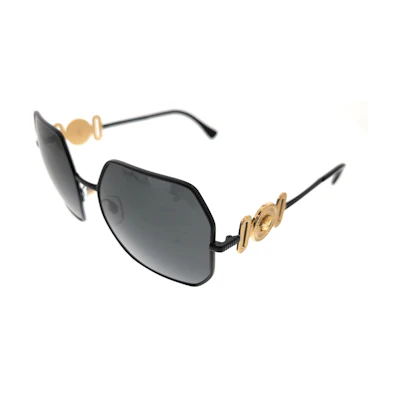 Versace Square Sunglasses Black/Black (0VE2248 12618758)