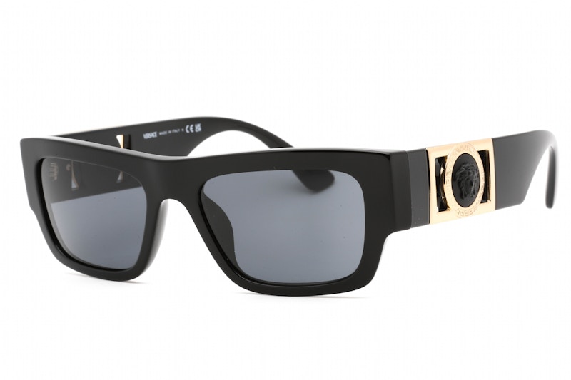 Versace Square Sunglasses Black/Dark Grey (VE4416U-GB1/87)