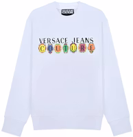 Versace SS21 Cotton Crewneck Long-Sleeve Sweatshirt White B7GWA7PC-30456-003 Versace SS21 Cotton Crewneck Long-Sleeve Sweatshirt White B7GWA7PC-30456-003