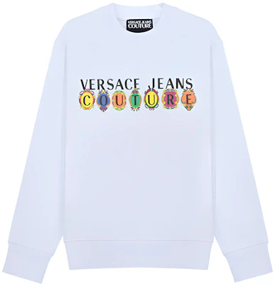Versace SS21 Cotton Crewneck Long-Sleeve Sweatshirt White B7GWA7PC-30456-003 Buy Versace SS21 Cotton Crewneck Long-Sleeve Sweatshirt White B7GWA7PC-30456-003