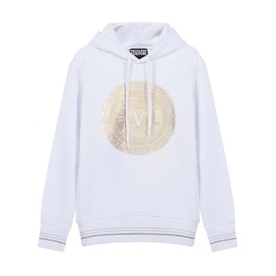 Versace SS21 Sweatshirt White/Gold B7GWA7TX-30318-K41