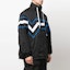 Shop VERSACE SS22 Baroque Logo Print Track Jacket - Black 10036411-A02513-1B000