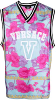 Order VERSACE SS22 Baroque Print V-Neck Vest Light Blue 10047081-A032535-V250