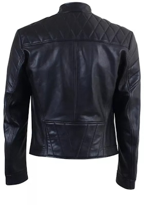 范思哲 SS22 黑色皮革夹克 配铆钉拉链设计. V400275-VP00072-V1008 Shop 范思哲 SS22 黑色皮革夹克 配铆钉拉链设计. V400275-VP00072-V1008