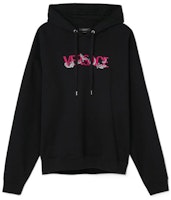 VERSACE SS22 Black Logo Print Pullover Hoodie. 1006498-1A04509-1B000 VERSACE SS22 Black Logo Print Pullover Hoodie. 1006498-1A04509-1B000