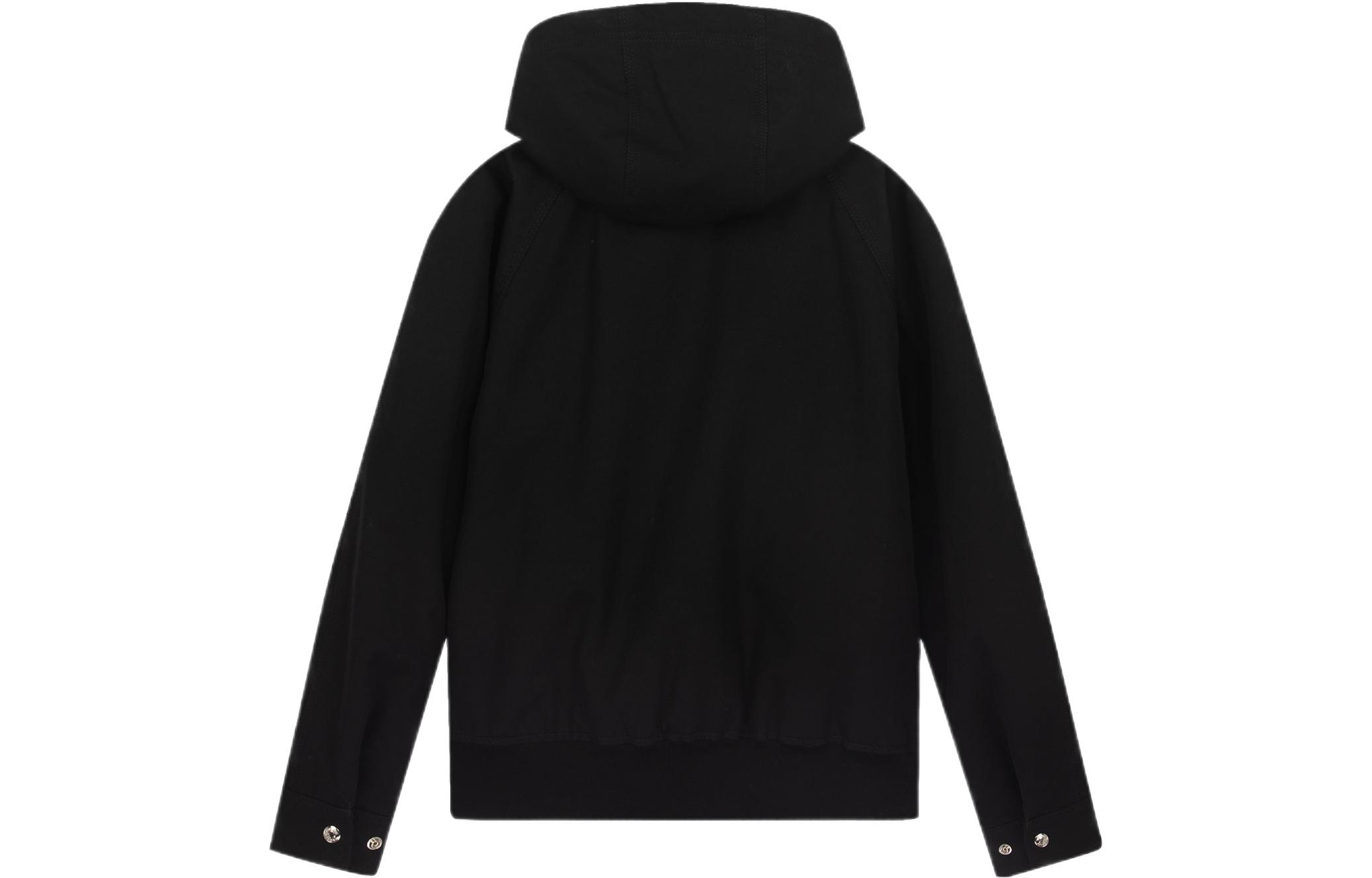 VERSACE SS22  Black Logo Print Zip-Up Hoodie Jacket. A89026-1F00930-1B000 圖 3