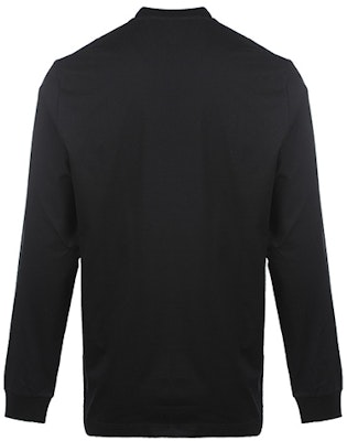 VERSACE SS22 黑色長袖T恤 胸前標誌印花 1003626-1A02516-1B000 Lookbook VERSACE SS22 黑色長袖T恤 胸前標誌印花 1003626-1A02516-1B000