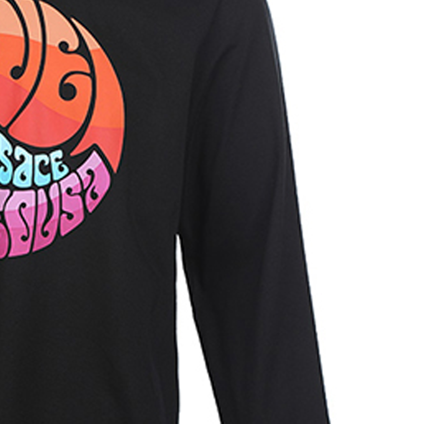 Sizing VERSACE SS22 黑色長袖T恤 胸前標誌印花 1003626-1A02516-1B000