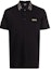 Order VERSACE SS22 Black Polo Shirt with Logo Embroidered Collar. 1006038-1A04132-1B000