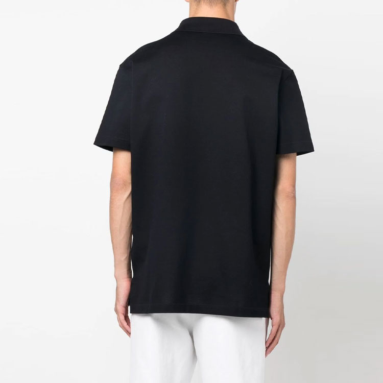 Purchase 范思哲 SS22 黑色纯色刺绣标志 Polo 衬衫 A87427-1A04869-2U220