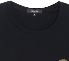 Sizing VERSACE SS22 黑色印花短袖圓領T恤 A232741-AUU0100-5A1008