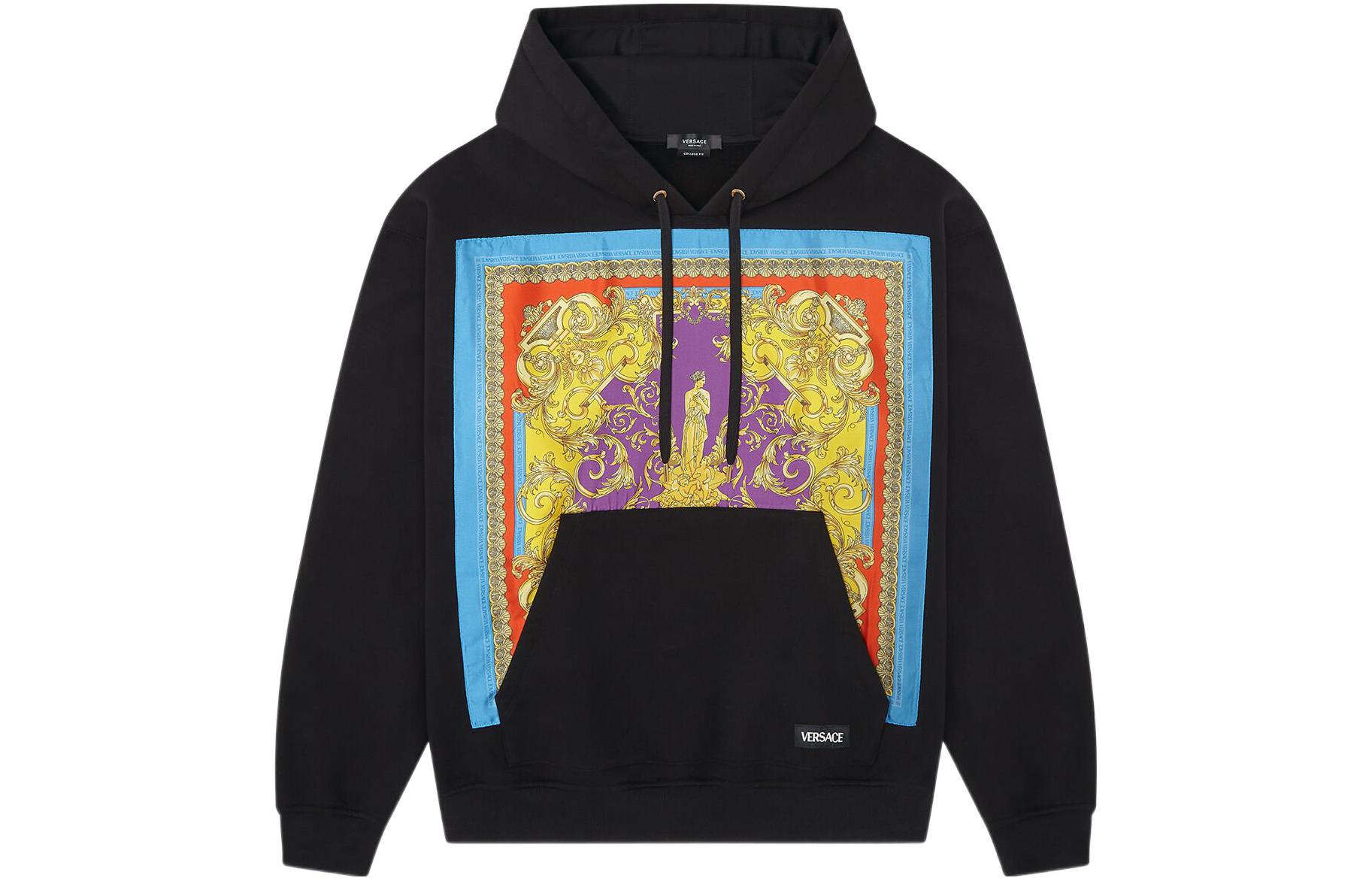 VERSACE SS22  Black Printed Hoodie Pullover Long Sleeve 1004367-1A03120-1B000 圖 2