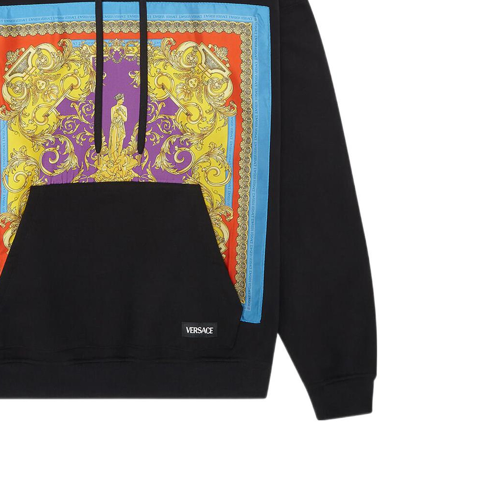 VERSACE SS22  Black Printed Hoodie Pullover Long Sleeve 1004367-1A03120-1B000 圖 7