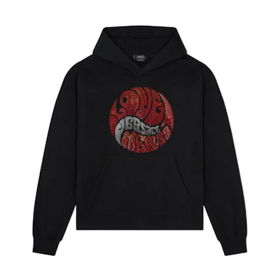 VERSACE SS22 Black Pullover Sweatshirt with Letter Print. 1003387-1A02345-1B000