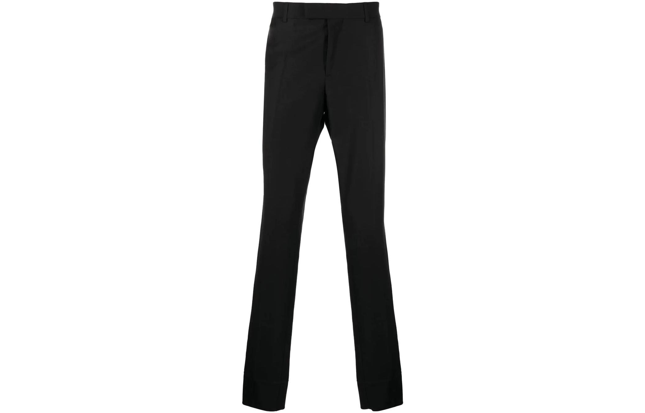 Order 范思哲 SS22 黑色直筒拉链西装裤 1006012-1A04122-1B000