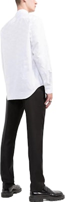 베르사체 SS22 블랙 스트레이트 레그 지퍼 수트 팬츠 1006012-1A04122-1B000 Shop 베르사체 SS22 블랙 스트레이트 레그 지퍼 수트 팬츠 1006012-1A04122-1B000