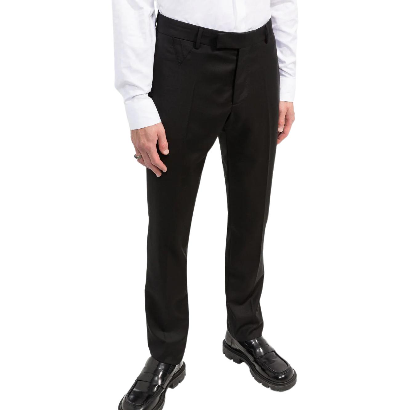 Purchase 范思哲 SS22 黑色直筒拉链西装裤 1006012-1A04122-1B000