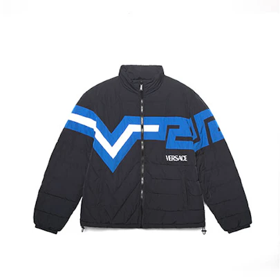 VERSACE SS22 藍色色印花拉鍊棉質外套 1003640-1A02512-1U830 Buy VERSACE SS22 藍色色印花拉鍊棉質外套 1003640-1A02512-1U830