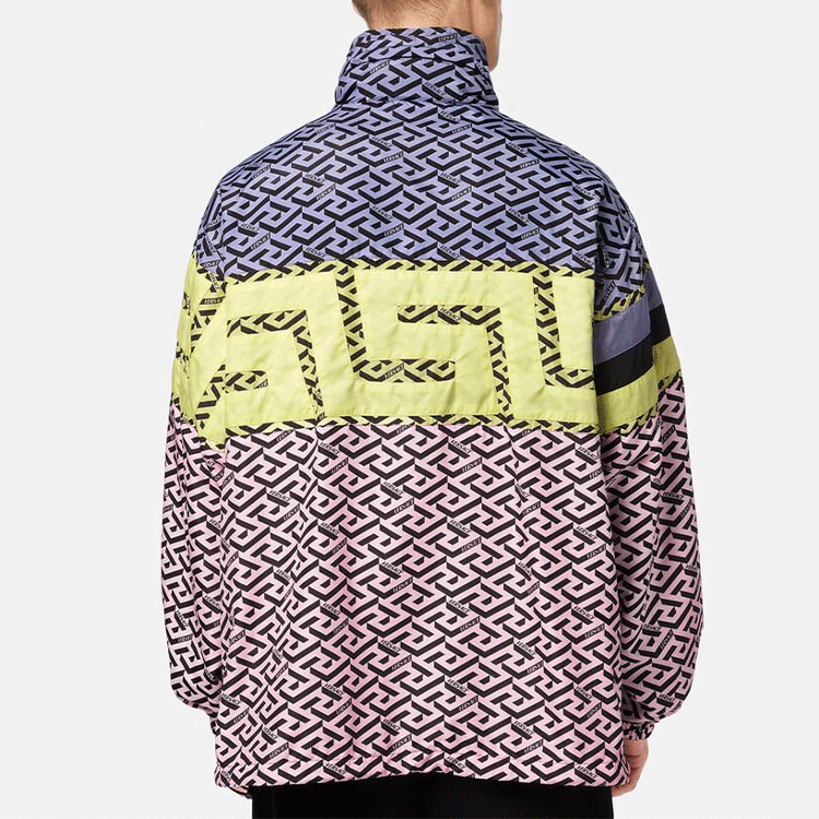VERSACE SS22  Geometric Striped High-Neck Jacket Multicolor. 1003641-1A02905-5P210 圖 4