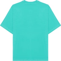 VERSACE SS22 Green Short Sleeve Crewneck T-Shirt with Logo Badge. 10051701-A03467-1V560 VERSACE SS22 Green Short Sleeve Crewneck T-Shirt with Logo Badge. 10051701-A03467-1V560