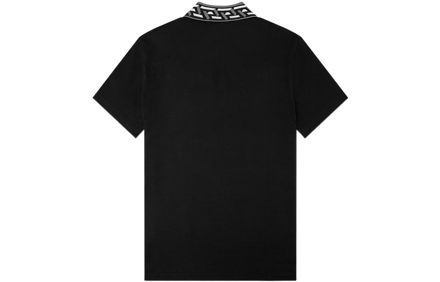 Lookbook VERSACE SS22  Logo Embroidered Polo Shirt Black 1A01875-1002545-1B000