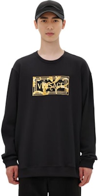 范思哲 SS22 黑色长袖标志印花卫衣 A89518S-A234889 -5B000 Purchase 范思哲 SS22 黑色长袖标志印花卫衣 A89518S-A234889 -5B000