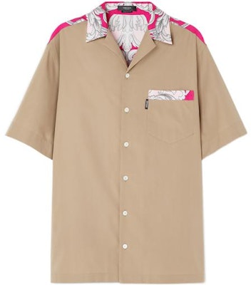 VERSACE SS22 Kemeja Cetakan Baroque Pelbagai Warna Lengan Pendek. 1006386-1A04360-5P470 Order VERSACE SS22 Kemeja Cetakan Baroque Pelbagai Warna Lengan Pendek. 1006386-1A04360-5P470