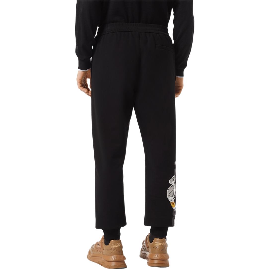 Purchase VERSACE SS22  Patterned Knit Joggers Black 1006483-1A04494-1B000
