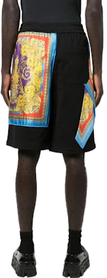 VERSACE SS22 Pantalones Cortos Casual Negros con Estampado y Cordones 10053011-A03635-1B000 Shop VERSACE SS22 Pantalones Cortos Casual Negros con Estampado y Cordones 10053011-A03635-1B000