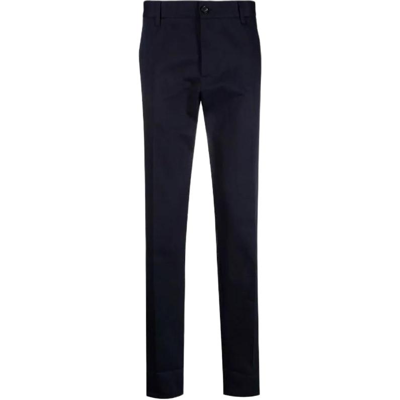 Versace SS22  Slim Fit High-Waisted Casual Pants Blue 1004049-1A02947-1U040