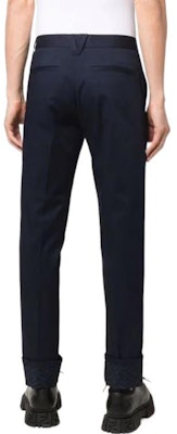 Versace SS22 Slim Fit High-Waisted Casual Pants Blue 1004049-1A02947-1U040 Shop Versace SS22 Slim Fit High-Waisted Casual Pants Blue 1004049-1A02947-1U040