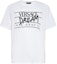 Buy VERSACE SS22 White Letter Print Crew Neck T-Shirt 1005783-1A04025-1W000