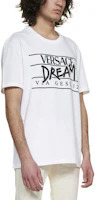 Purchase VERSACE SS22 白色字母印花圓領T恤 1005783-1A04025-1W000