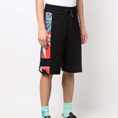 VERSACE SS22 Abstract Print Cotton Shorts Casual Black 1004003-1A02869-5B020 Shop VERSACE SS22 Abstract Print Cotton Shorts Casual Black 1004003-1A02869-5B020