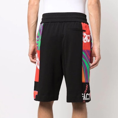 VERSACE SS22 Abstract Print Cotton Shorts Casual Black 1004003-1A02869-5B020 Purchase VERSACE SS22 Abstract Print Cotton Shorts Casual Black 1004003-1A02869-5B020