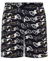 VERSACE SS22 All-Over Print Black Beach Shorts. A86098--A233926-A7008 VERSACE SS22 All-Over Print Black Beach Shorts. A86098--A233926-A7008