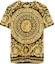 Buy 베르사체 SS22 바로크 골드 프린트 반팔 티셔츠 패션 1006662-1A04612-5B000