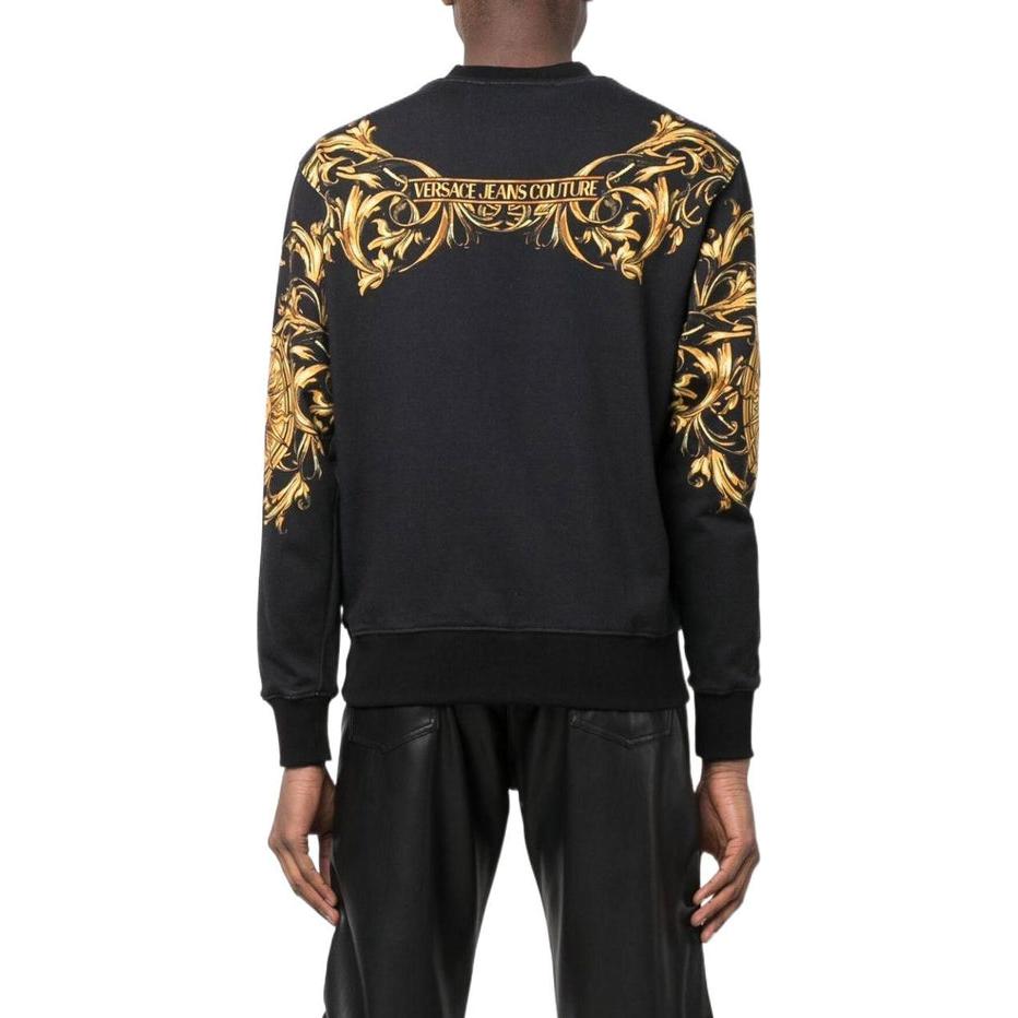 Versace SS22 Baroque Sun Letter Print Crewneck Sweatshirt  Black. 72GA-I3RBFS0-26G89 圖 5