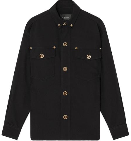 versace-ss-22-black-solid-color-single-breasted-casual-long-sleeve-shirt-1004062-1-a01703-1-b000