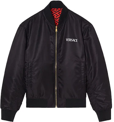 Versace SS22 刺繡虎頭標誌雙面拉鍊外套 黑色 1004215-1A03048-5R020 Buy Versace SS22 刺繡虎頭標誌雙面拉鍊外套 黑色 1004215-1A03048-5R020
