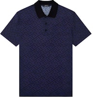 VERSACE SS22 Geometric Pattern Short Sleeve Polo Shirt Men’s Blue 1004083-1A02978-5U040 VERSACE SS22 Geometric Pattern Short Sleeve Polo Shirt Men’s Blue 1004083-1A02978-5U040