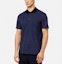 Shop VERSACE SS22 Geometric Pattern Short Sleeve Polo Shirt Men’s Blue 1004083-1A02978-5U040