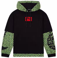 VERSACE SS22 Geometric Print Hooded Long Sleeve Sweatshirt Black Men’s 1003611-1A02482-5G110 VERSACE SS22 Geometric Print Hooded Long Sleeve Sweatshirt Black Men’s 1003611-1A02482-5G110