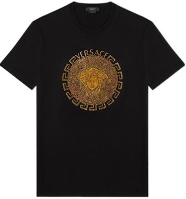 VERSACE SS22 Graphic Print Short Sleeve T-Shirt Men’s Black 1003910-1A02780-1B000 Order VERSACE SS22 Graphic Print Short Sleeve T-Shirt Men’s Black 1003910-1A02780-1B000