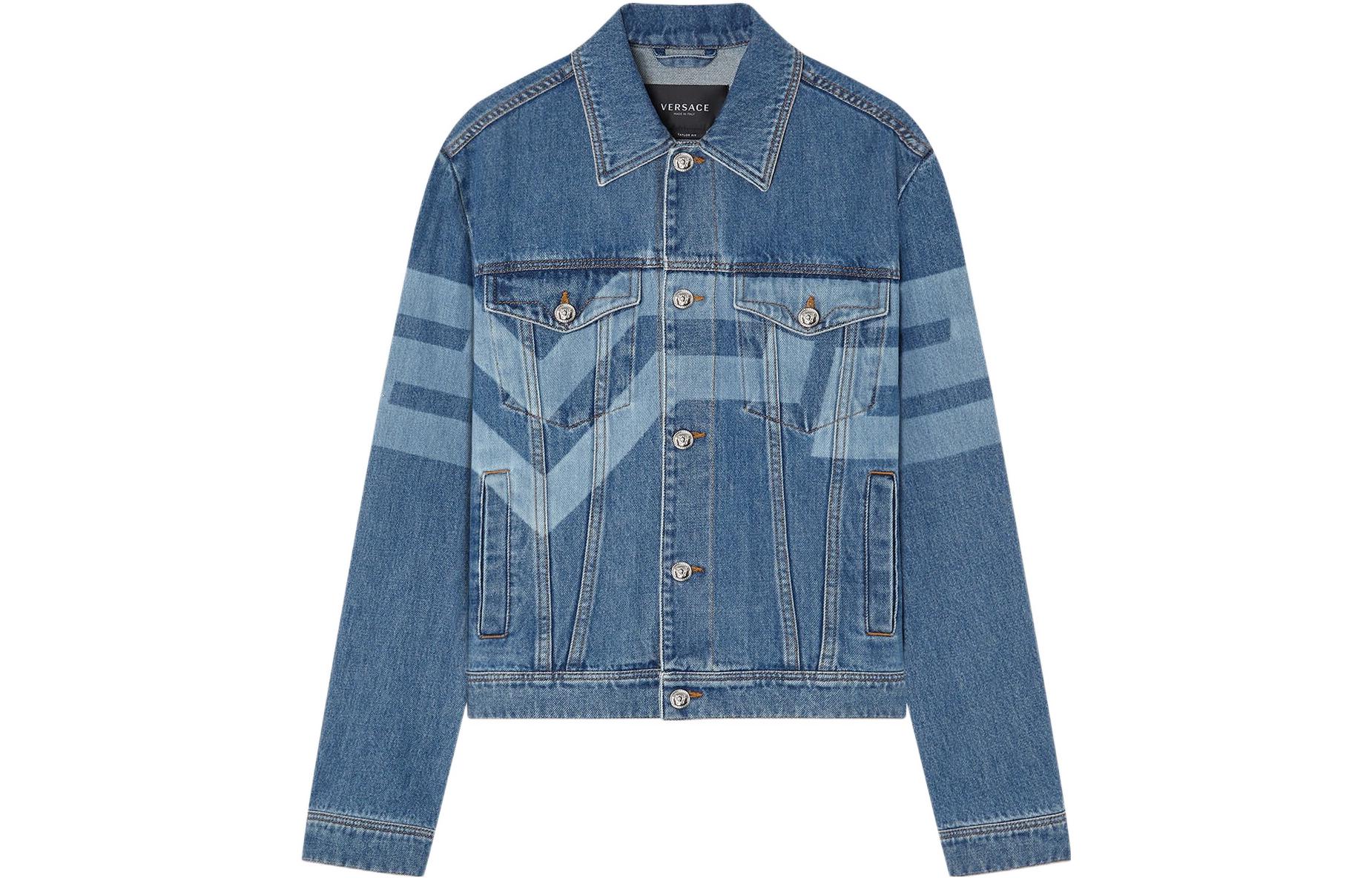 VERSACE SS22 Greek Print Denim Jacket Blue A85236-1A02877-1D030 圖 2